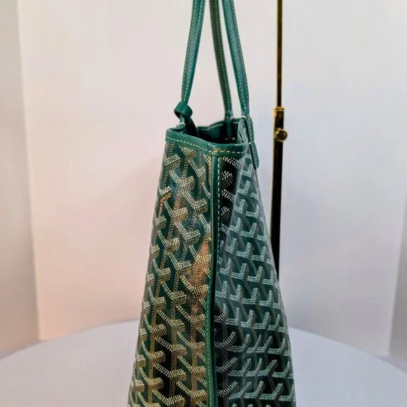 Goyard Anjou PM Tote Bag in Green, Reversible - Picture 9 of 16